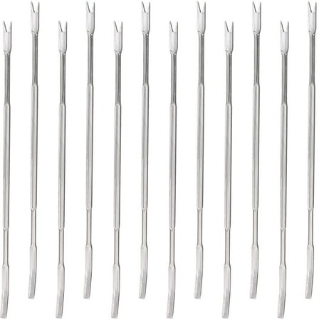 Raindrops Picnic Seafood Tools 12Pcs Seafood Forks Nut Picks Stainless Steel For Meat Removal In Kitchen