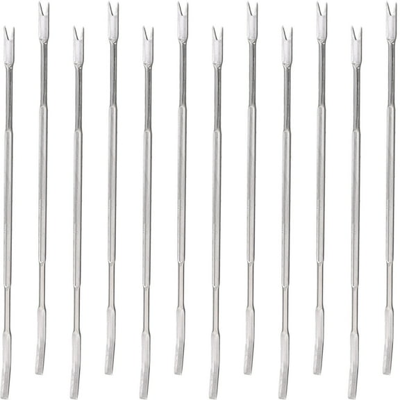 PAMINGONO Stainless Steel Crab Eating Tool 12Pcs Seafood Forks Nut Picks For Meat Removal In Restaurants