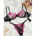 thumbnail image 2 of Sheer Intimates Mesh Lingerie Set Color Options, 2 of 15
