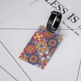 thumbnail image 5 of PAYOHTO Luggage Tags for Suitcases Mexican Ethnic Boho PVC Lable for Travel Bag, 5 of 7