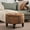 Light Brown, variant on 30 Inch Large Round Storage Ottoman, Modern Fabric Upholstered Tufted Coffee Table with Storage, Oversized Living Room Footrest Stool Ottoman with Flip Top Tray, Beige