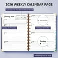 thumbnail image 2 of 2026 Planner(Jan-Dec.2026,6.3"x8.5"),Annual Weekly Monthly Planner with Calendar Tabs,Agenda Schedule Planner for Office,Home,Personal Supplies, 2 of 7