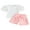 White, variant on Bagilaanoe 2pcs Toddler Baby Girl Shorts Set Mesh Short Puff Sleeve T Shirt Tops + Shorts 1T 2T 3T 4T 5T 6T Kids Casual Summer Clothes