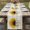 Off-White, variant on Table Runner 70 Inches Long for Kitchen Dining, Yellow Sunflower Dresser Scarf Farmhouse, Dining Table Decorations for Wedding/Parties, Floral Rustic White Quotes 13 x 70 In