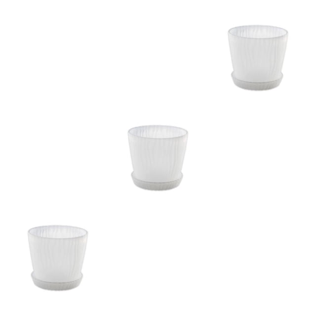 Matsuzay Macetas resistentes a la intemperie para jardinería, macetas decorativas para flores, maceta para bonsái, maceta transparente M + Type1 NO1
