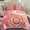 Pink, variant on NC Fleece Bed Blanket Queen Size, 2 Ply Thick Warm Blanket, Pink Floral,79" x 89",5.3lb