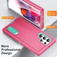 thumbnail image 5 of Jiahe Cover Case for Samsung Galaxy S22 Ultra,Shockproof Armor 3-Layer Protection Case Rugged Kickstand Cover for Galaxy S22 Ultra 5G 6.8-inch,Rose+Mint, 5 of 8