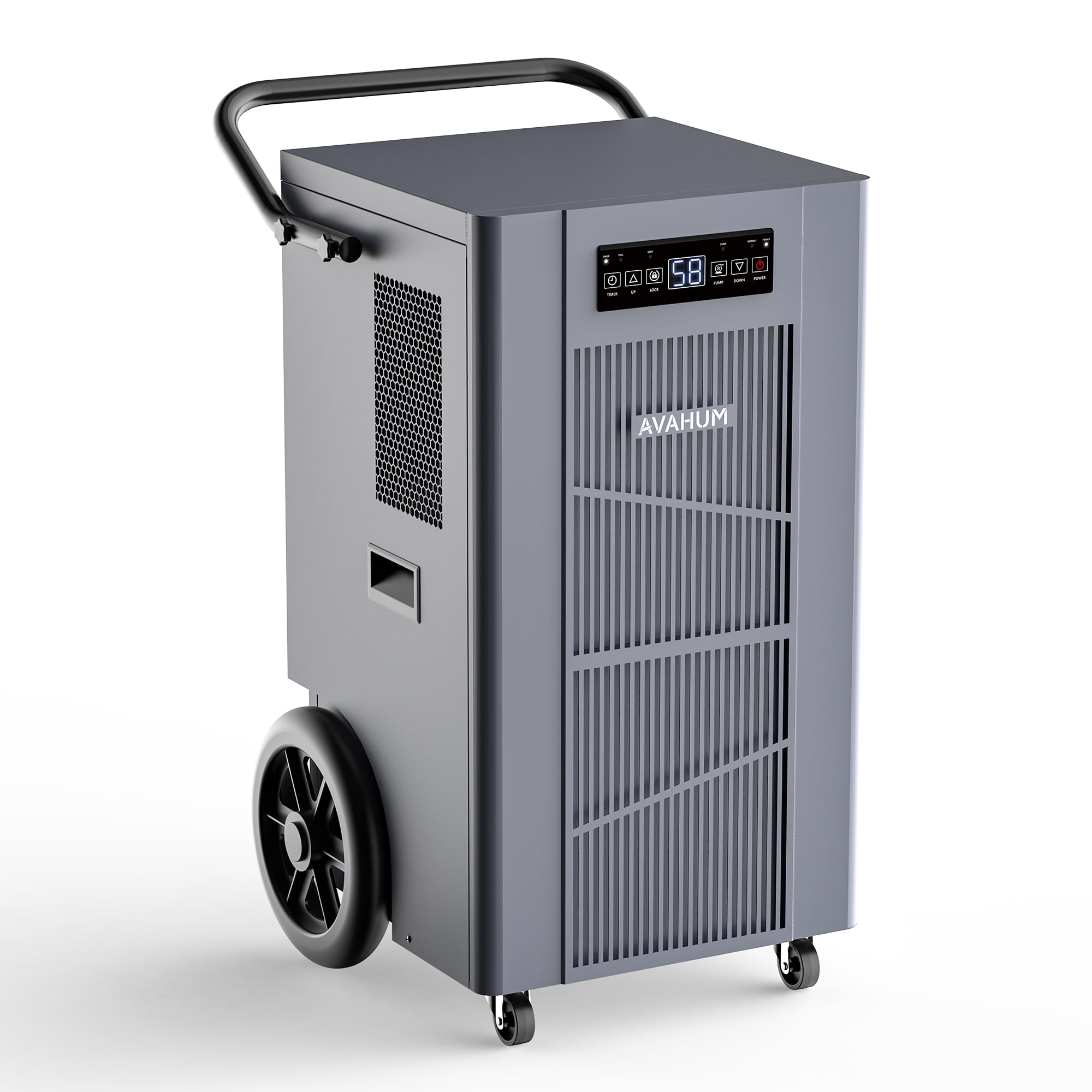 AVAHUM 320 Pints Commercial Dehumidifier with Pump for 8,000 sq. ft, Industrial Dehumidifier for Basements and Job Sites