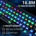thumbnail image 3 of ATTACK SHARK X65 HE Rapid Trigger Keyboard, 0.01mm RT Accuracy, 8Khz 60% Wired Magnetic Switch Gaming Keyboard with 8Khz Coiled Cable, Adjustable Actuation, Snap Tap, for PC/Mac, White, 3 of 10