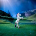 thumbnail image 2 of Toy Breyer Horses Corral Unicorn Poal Crianza de potros a escala 1:18, 2 of 5