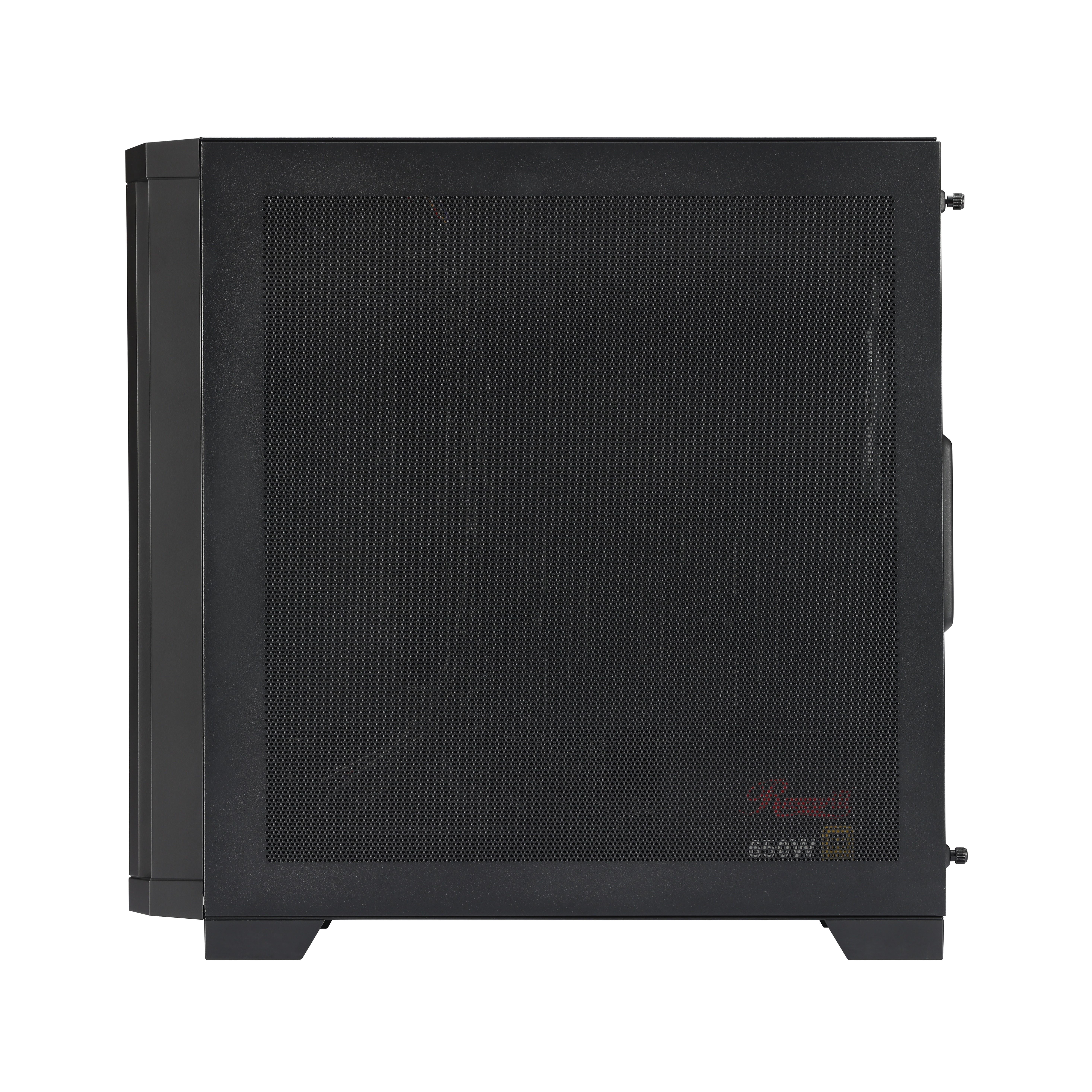 Rosewill FBM-X3 Black Micro ATX Mid Tower Case - Full Mesh Panel, High Airflow Design, 3x PWM ARGB Fans, Pre-Installed 650W 80+ Gold PSU