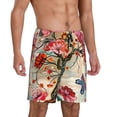 thumbnail image 2 of Sikiie Butterflies And Flowers Painting Mens Pajama Shorts, Lounge Pant, Men's shorts，Sleep Pj Shorts for Men-4X-Large, 2 of 6