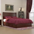 thumbnail image 2 of AFI NoHo Wood Twin XL Bed with Footboard and 2 Drawers in Walnut, 2 of 15