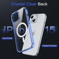 thumbnail image 4 of JETech Magnetic Case for iPhone 15 6.1-Inch Compatible with MagSafe Wireless Charging, Shockproof Phone Bumper Cover, Anti-Scratch Clear Back (Dark Blue), 4 of 6
