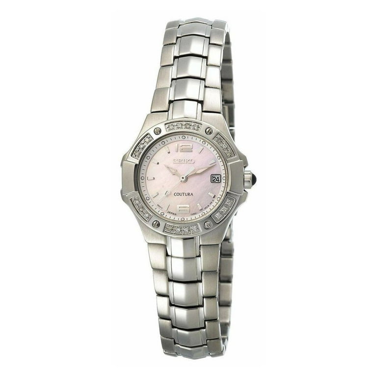 SEIKO セイコー　レディース　クォーツ　腕時計　コンビ Seiko Women's Diamond Coutura Watch SXD691 - Walmart.com