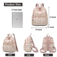 thumbnail image 2 of Pealwel Mini Mochila Monedero para Mujer, Pequeñas Mochilas de Nylon para Damas Mochilas Mujer Bolsa de Viaje antirrobo, 2 of 5