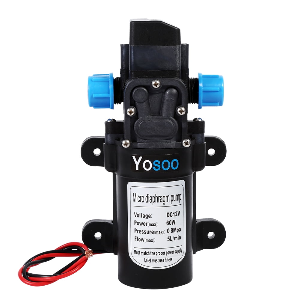 Diaphragm/Reflux Water Pump 12V Self Priming Quiet Portable Water Pump 