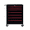 Black + Steel+2, variant on LIANGKA Mobile Rolling Tool Cabinet 20 Inch 7 Drawer Powder Coated Steel Tool Chest for Auto Repair & Household DIY Purple