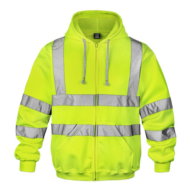 Sudadera Wefeyuv ANSI Class 3 de alta visibilidad amarilla S