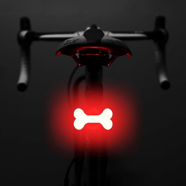 QJUHUNG Bicycle Taillight Rechargeable LED Bicycle Rear Light Suitable For Night Riding Retro Taillight Bright Heart-shaped Bicycle * Warning Light