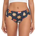 thumbnail image 1 of Balery Holiday Gingerbreads Ropa Interior de Algodón para Mujer con Dibujo – Braguitas Cómodas y Elásticas, Estilo Clásico-4X-Large, 1 of 6
