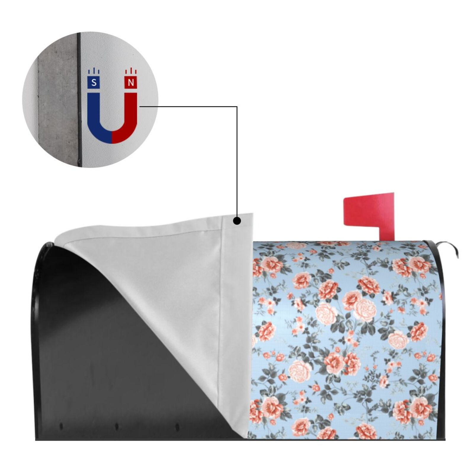 Kdxio Magnetic Mailbox Cover 21x18 in Mailbox Cover Outdoor Decoration Holiday Mailbox Covers for Home Garden Yard-21x18 in