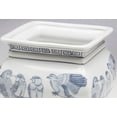 thumbnail image 3 of Zeckos AA Importing 59835 Square Blue And White Planter, 3 of 3