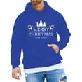 thumbnail image 1 of Chandail à Capuche à Manches Longues Imprimé Lettre Mode Décontractée de Noël pour Hommes, 1 of 4