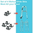 thumbnail image 3 of EcoNesxp 4-pack folding walker walker snowboard slide walker essential walker accessories for the elderly walking aid accessories pack folding walker walker snowboard slide walker for the elderly, 3 of 5