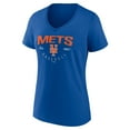thumbnail image 2 of Women's Royal New York Mets Live For It Team V-Neck T-Shirt, 2 of 3