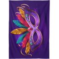 thumbnail image 2 of SKYSONIC Mardi Gras Tablecloth Waterproof Washable Polyester Square Table Cover Durable Tablecloth for Kitchen Dining Table Party Decor (54 X 54 Inch), 2 of 7