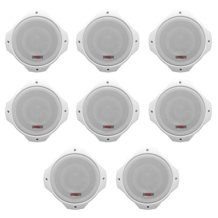 Lot of (8) Pyle Dual Marine Wakeboard Water Resistant Speakers