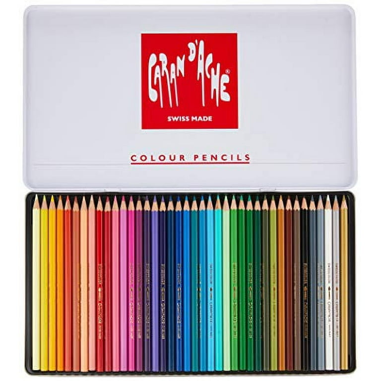 Caran d'Ache Swisscolor Water-Soluble Colored Pencils - Set of 30 