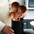 thumbnail image 2 of EeaseMX Cuchara de sopa de madera, cuchara de cocina, cuchara antiadherente para mezclar y revolver alimentos, 2 of 7