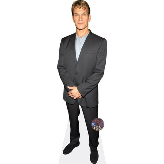 Patrick Swayze (Grey Suit) Mini Cardboard Cutout Standee