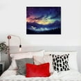 thumbnail image 4 of JEUXUS Night Starry Sky And Snow Mountain Natural Scenery Poster Printing Art Picture 9197 Wall Art Canvas Prints Poster For Home Office Decorations, 4 of 4
