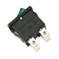 thumbnail image 5 of Uxcell AC 12A/125V 10A/250V DPST 4P Green LED Light Boat Rocker Switch UL Listed 5Pcs, 5 of 7