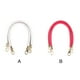 thumbnail image 3 of Paquete de 2 bolso de cuero de PU cortas trenzadas correas de bolso Crossbody con hebilla a presión Cinturones de billetera Reemplazo de piezas DIY Accesorio 60 cm Rosa Red Yuarrent AP004427-02, 3 of 7