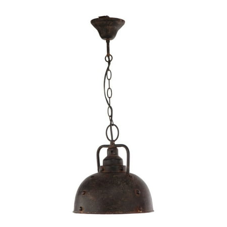 

CC Home Furnishings 11.25 Antique Bronze Country Rustic Finish Hanging Lamp