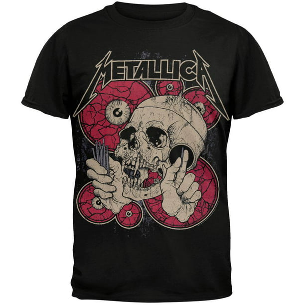 Metallica - Skull With Nails Soft T-Shirt - Walmart.com - Walmart.com