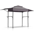 thumbnail image 2 of Zimtown 12.5' x 3.3' Grill Gazebo All-Weather Steel Construction w/ 2 Tiered,Extra Adjustable Shadow for Patio, Backyard, BBQ, 2 of 10