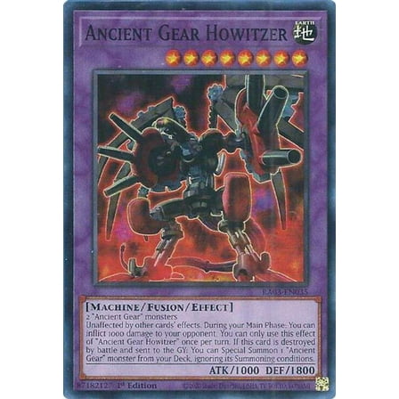 YuGiOh Quarter Century Bonanza Secret Rare Ancient Gear Howitzer RA03-EN035
