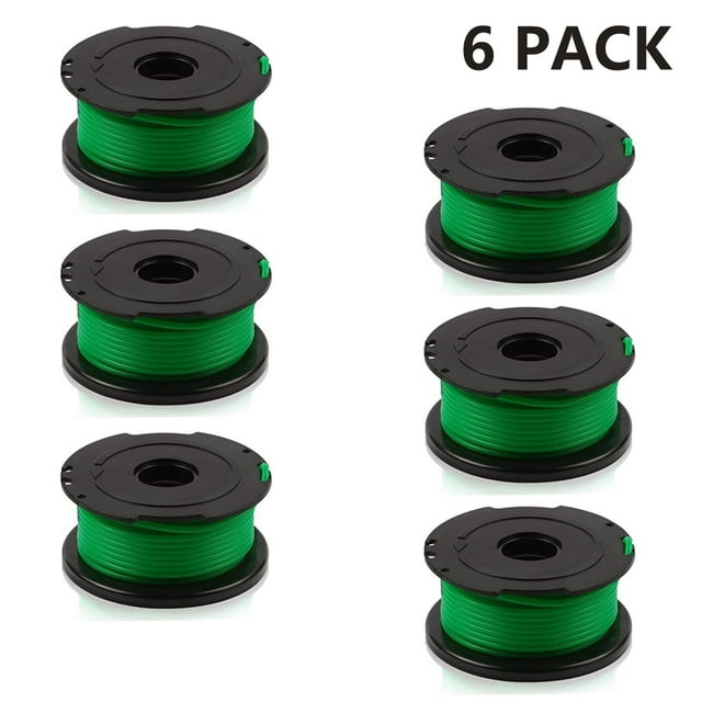 Paquete de 4/6 cabezales de cortacésped Black & Decker SF-080 carrete de repuesto para recortadora, se aplica a carrete Black & Decker Adepaton 2033382-3