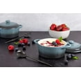 thumbnail image 6 of Kook Ceramic Mini Cocotte Set, 12 Oz, Set of 4, Stone Ombre, 6 of 8