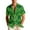 Green#12, variant on UVEASISHA Mens St. Patrick's Day Hawaiian Shirts Short Sleeve Green Clover Printed Beach Shirt Lapel Collar Button Down Irish Shamrock Graphic Shirts Green#25 XXL