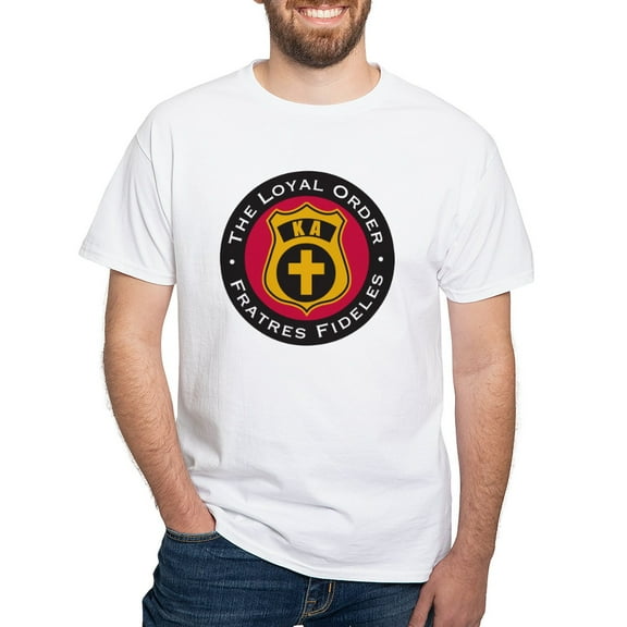 CafePress - Kappa Alpha Order Loyal Order T Shirt - Men's White Classic Cotton T-Shirts