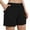 Black, variant on Yubnlvae Women's Casual Working Shorts - Pocket Design for Comfort Brown XL
