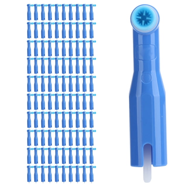 Pulidor de dientes dentales, 100 piezas/caja Pulidor de dientes dentales desechable Herramienta pulidora dental Meticulosamente diseñada