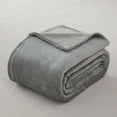 thumbnail image 3 of Mainstays Plush Blanket Gray T, 3 of 5
