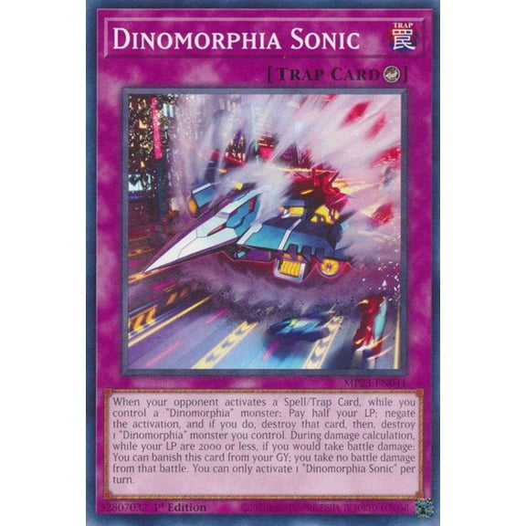 YuGiOh 25th Anniversary Tin: Dueling Heroes Common Dinomorphia Sonic MP23-EN041